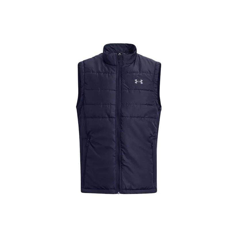 Under Armour Vests Men's Navy Blue Stand Collar Moderate Workwear 1378497-410