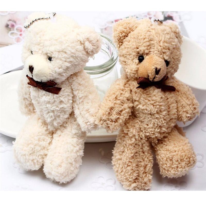 

14CM Teddy Bears Stuffed Plush Mini 14CM Bear Plush Pendant Gifts бежевий