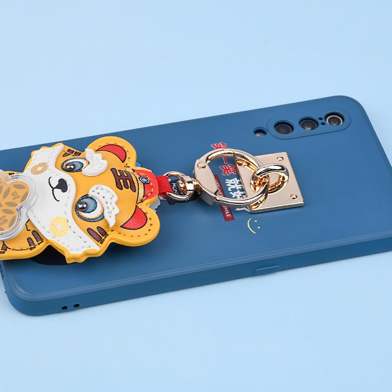 Apple Phone Case with Creative Non-Slip Anti-Drop Buckle and Heart Ring Holder