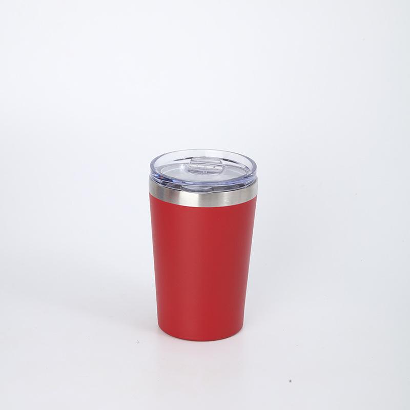 

Simple 12Oz Mini Milk Cup 304 Stainless Steel Vacuum Coffee Cup Outdoor Car Portable Thermos Cup 9oz червоний