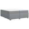 Maison Exclusive - Sommier à lattes de lit avec matelas Gris clair 200x200cm Tissu