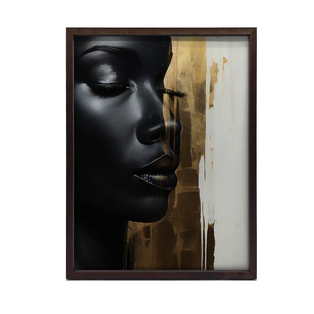 Złota Siła Złota Siła, 70X100 Cm, Rama Aluminiowa Złota, Papier Matowy 230 Gsm