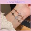 Koreanischer Stil Zirkon Stern Anhänger Armband Mit Silbernem Finish Für Sommer Mode