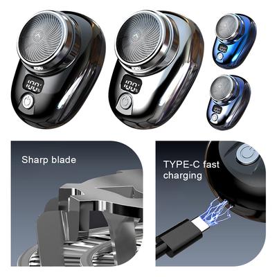 USB Rechargeable Beard Trimmer Cordless Travel Pocket Shaver Electric Razor Electric Mini Travel Shaver for Men Face Clean Shave