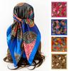 New-style Cashew-print Silk Scarf, 90cm Women’s Satin Headscarf