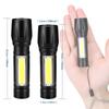 USB Rechargeable Mini UV Flashlight Zoomable Ultraviolet Torch Portable Inspection Light 365nm Pet Detector Violet Flashlights