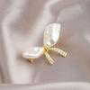 Gold Tone Pearl Brooch Pearl Like Lapel Pin Versatile Butterfly Brooch  Dresses