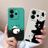 For Redmi Note 14 4G Europe Case Cute Cartoon Full Protection Funda For Redmi Note14 Liquid Silicone Shockproof Back Covers Capa