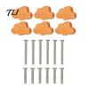 Modern Minimalist Cabinet Pulls Cloud Shaped Wooden Knobs for Cabinets & Drawers, Wood Handles Beech with Screws, Nordic Style Decorative Nursery