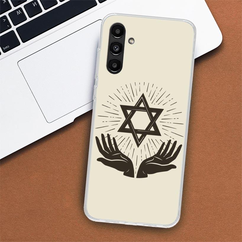 David Jüdischer Stern Symbol Telefon Fall Für Samsung Galaxy A51 A71 A50 A70 A40 A30 A20E A10 A41 A31 A21S A11 a01 A6 A8 + A7 A9 Plus