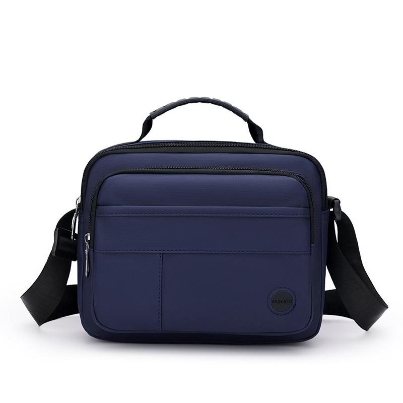 Men's Business Document Bag Lightweight Large Capacity Multi-Compartment Crossbody Bag Commuter Shoulder Bag