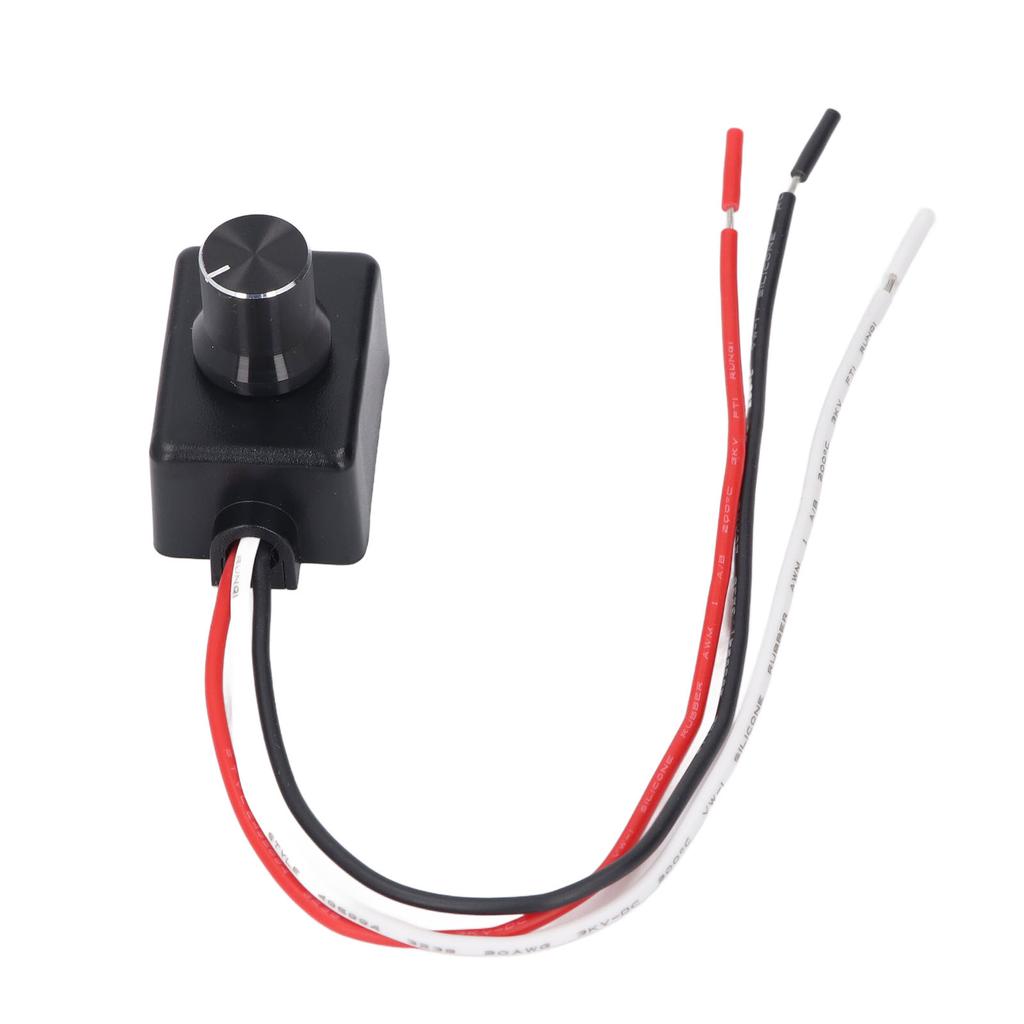 12V Dimmer Switch Easy To Install LED Light Dimmer Rotary Knob for RV Halogen Incandescent Light