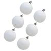 6Pcs Ball Christmas Ornaments Decorative Hanging Xmas Decorations for Tree Party Events Reusable Weather Resistant Lightweight
