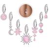 Fashion Exquisite Butterfly Belly Button Sexy Body Piercing Jewelry For Women Zircon Navel Barbell Fashion Belly Rings Gifts