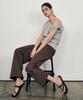 Laneonkyulleoseu Denim-Like Wide Pants_Brown