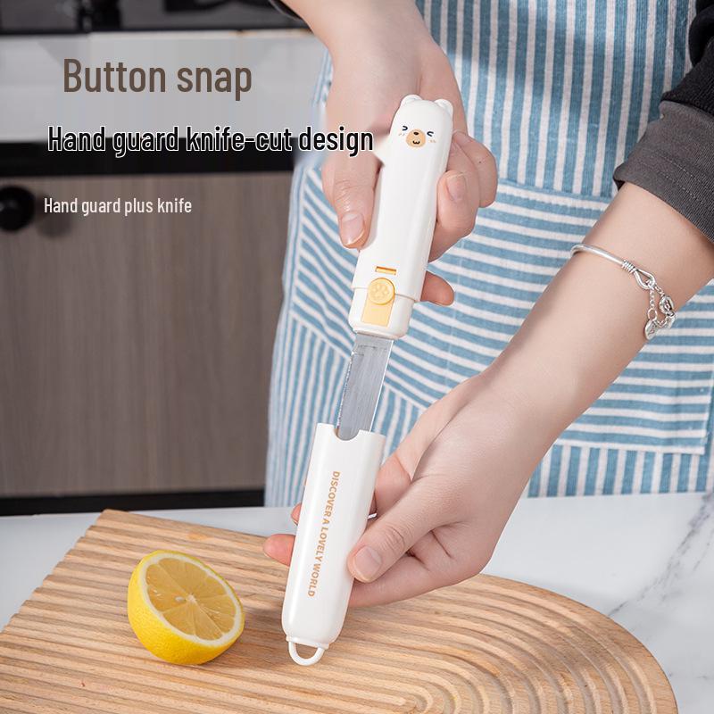 Folding Dual-Headed Fruit Knife & Peeler - Portable & Multifunctional for Home Use