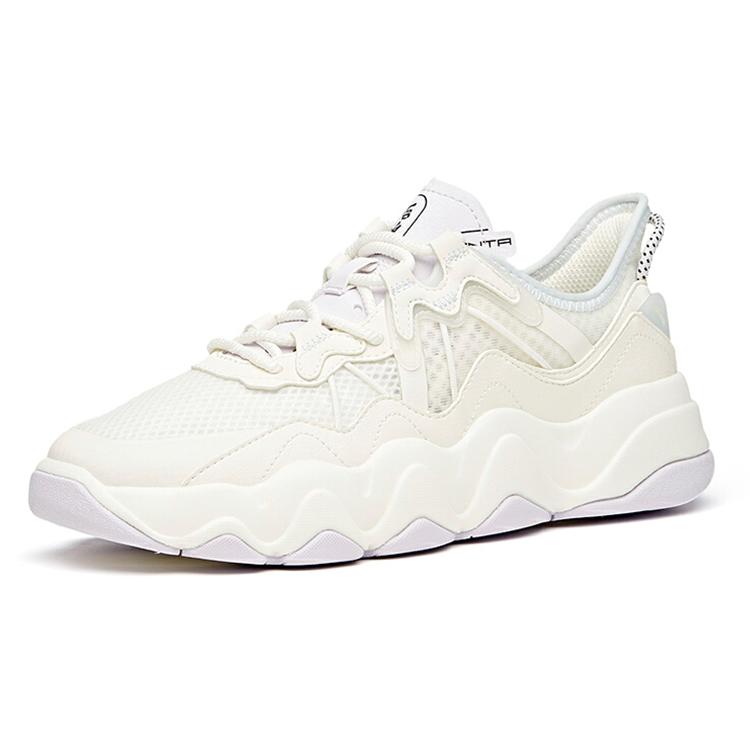 Anta Life Collection Slip Resistant, Abrasion Resistant, Lightweight Low Top Skateboard Shoes Women's White Purple 122128081-3