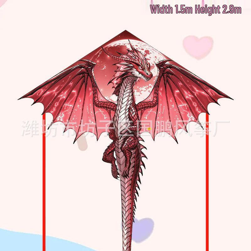 Weifang Pterodactyl Cartoon Kite for Kids - Easy to Fly in Light Breeze, Free Shipping