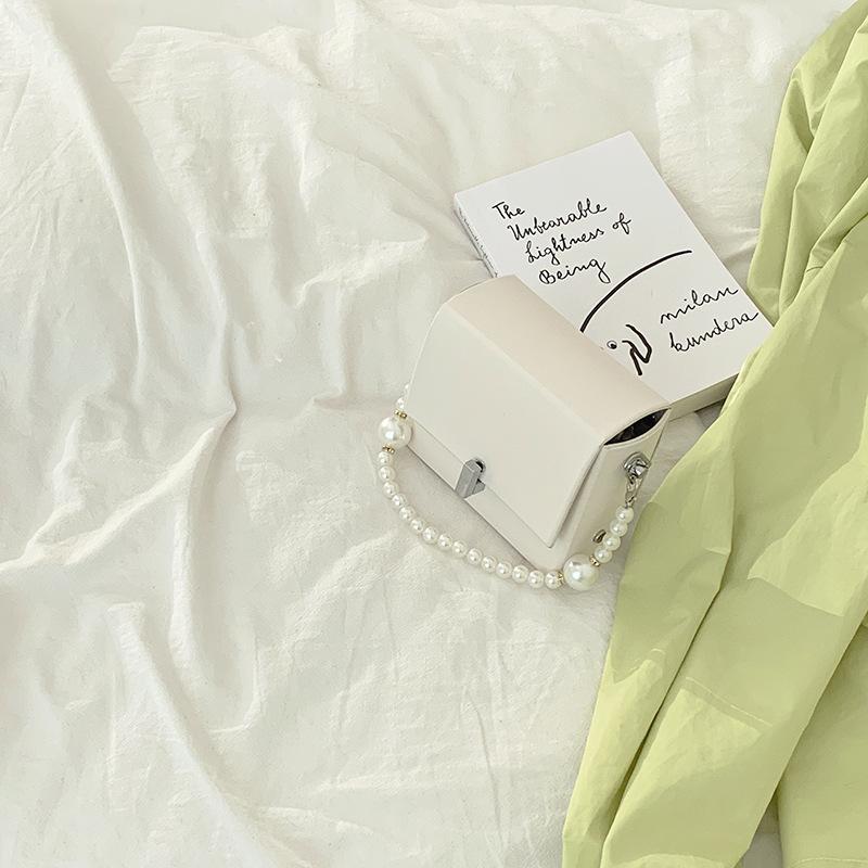 

Crossbody Lipstick Bagnewest Versatile Pearl Shoulder Bag Women S Handbag Small Square Bag Box Bag