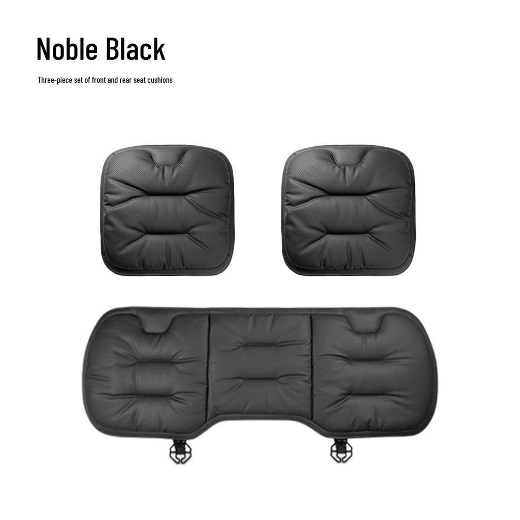Universal Nappa Leather Car Seat Cushion for Mercedes-Benz/BMW - All Seasons, Single Piece Cover