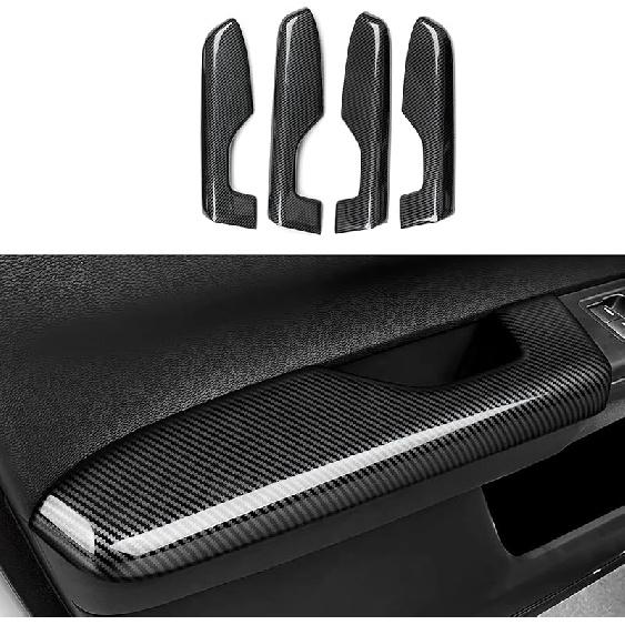 Car Inner Door Handle Armrest Cover Decals for Honda CR-V  2024 Accessories CRV ABS Carbon Fiber Interior Stickers