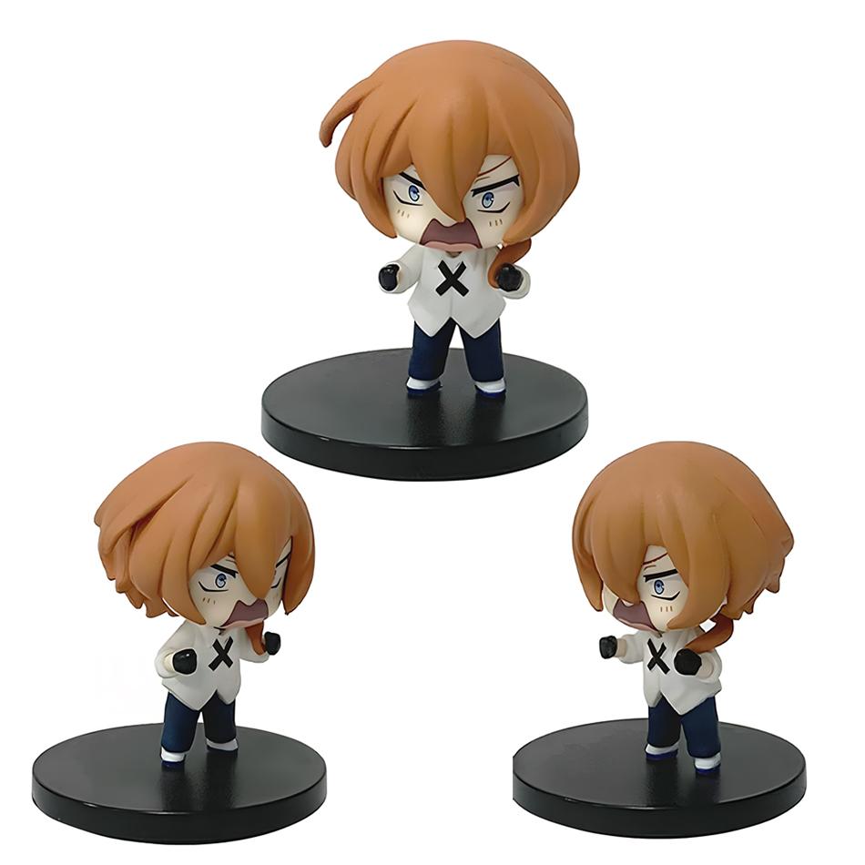7cm Bungou Stray Dogs Anime Figure Kawaii Dazai Osamu Action Figure Cute Nakahara Chuuya Figurine PVC Collection Model Doll Toys