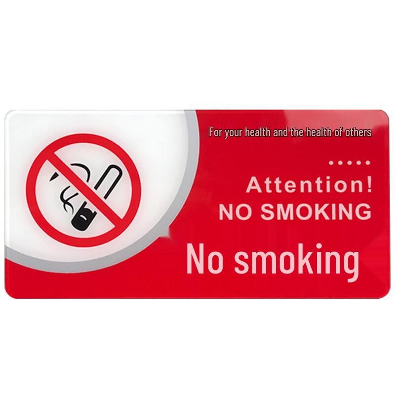 Acrylic No Smoking Sign