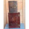 (Free 7 X 5 Inch Key Lock Diary) Tree of Life Leather Premium Designs 7"X10' Inch