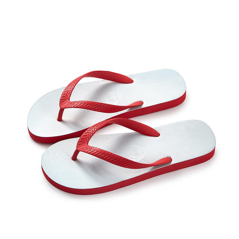 Pure natural rubber flip-flops men's summer non-slip cool slippers indoor and outdoor beach shoes