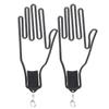 2Pcs Golf Glove Plastic Support Stretcher Bracket Rack Hanger Tool Accessory Supply Black