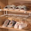 Space Saving Vertical Boot Organizers with Iron Frame & Rusts Proof Coating for Efficient Shoe Rack In Small Space