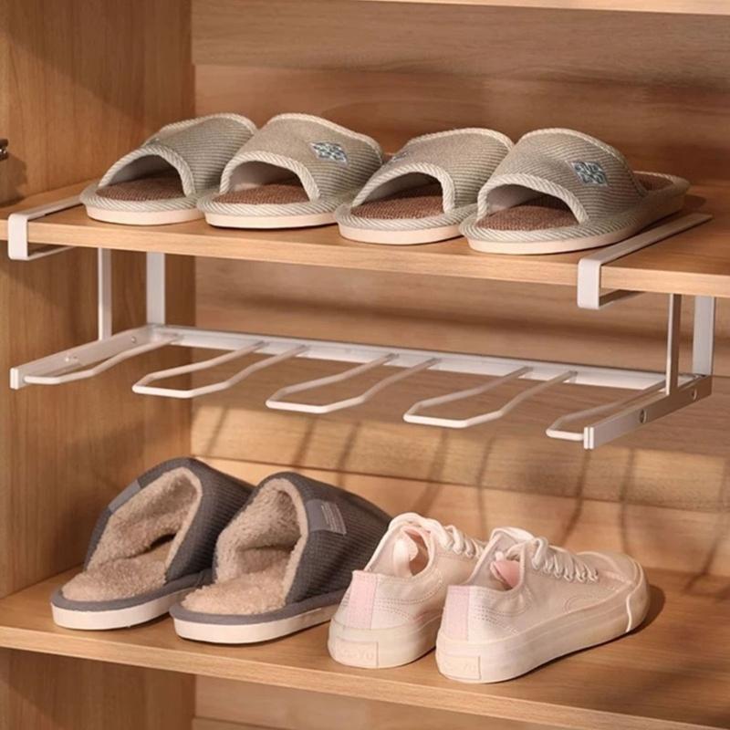 Space Saving Vertical Boot Organizers with Iron Frame & Rusts Proof Coating for Efficient Shoe Rack In Small Space