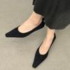 2024 Autumn Fashion New Pointed Toe Comfortable, Elegant and Fashionable Low-heeled Slip-on Suede Low-top Shoes