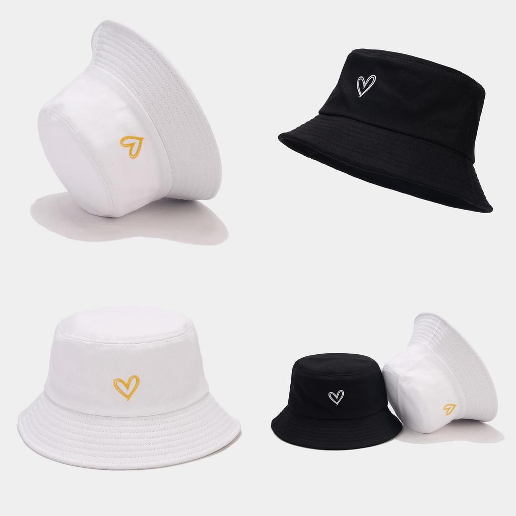 Cotton Baseball Cap With Love Heart Embroidery Design For Outdoor Men Women Summer Casual Wear