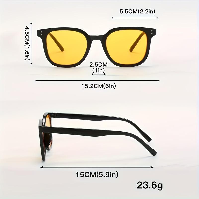 1-piece Set of Orange Fashionable Women's Glasses Suitable for Travel Fashion Shows and Daily Wear