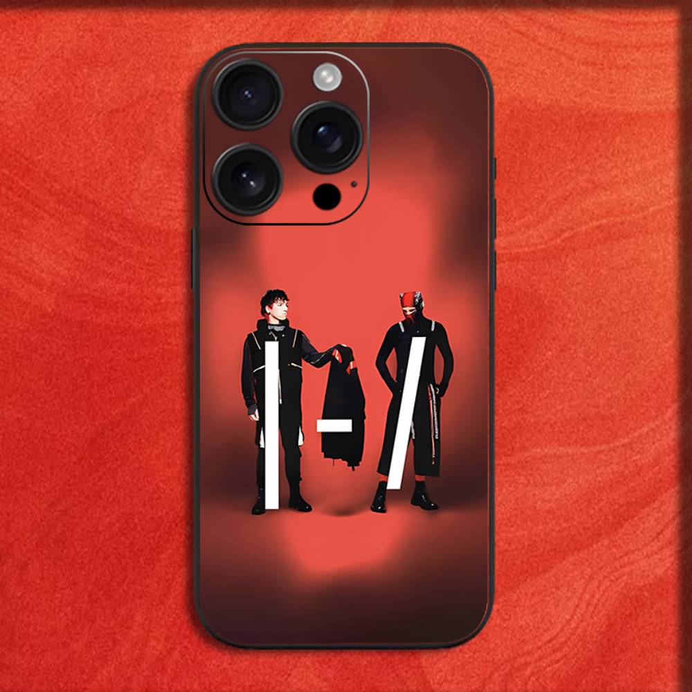Cool Twenty One P-Pilots Phone Case For iPhone 16,15,14,13,12,11,Pro,XS,Max,XR,Plus,E,Mini Black Shockproof Cover