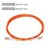 Uxcell 3M Multimode Duplex OM1 LSZH Glasfaser Jumper Patch für Netzwerktransceiver und Instrumentierung LC-LC Kabel, Orange,