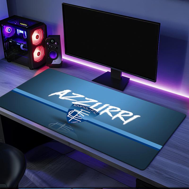 Empoli Wappen Design Mauspads, Gummiunterseite, Mauspads für Gamer und Bürogebrauch, Gaming Schreibtisch, Leicht zu reinigende Matte Weihnachtsgeschenke für Fans