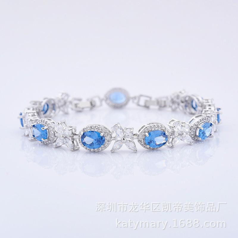 Casual Zircon Bracelet Girls Flower Light Luxury Exquisite Jewelry