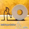 Humorous Minimalist Roll Paper Holder Practical Rustproof Toilet Paper Holder 3D Printing Vertical Tissue Holder Home Decoration