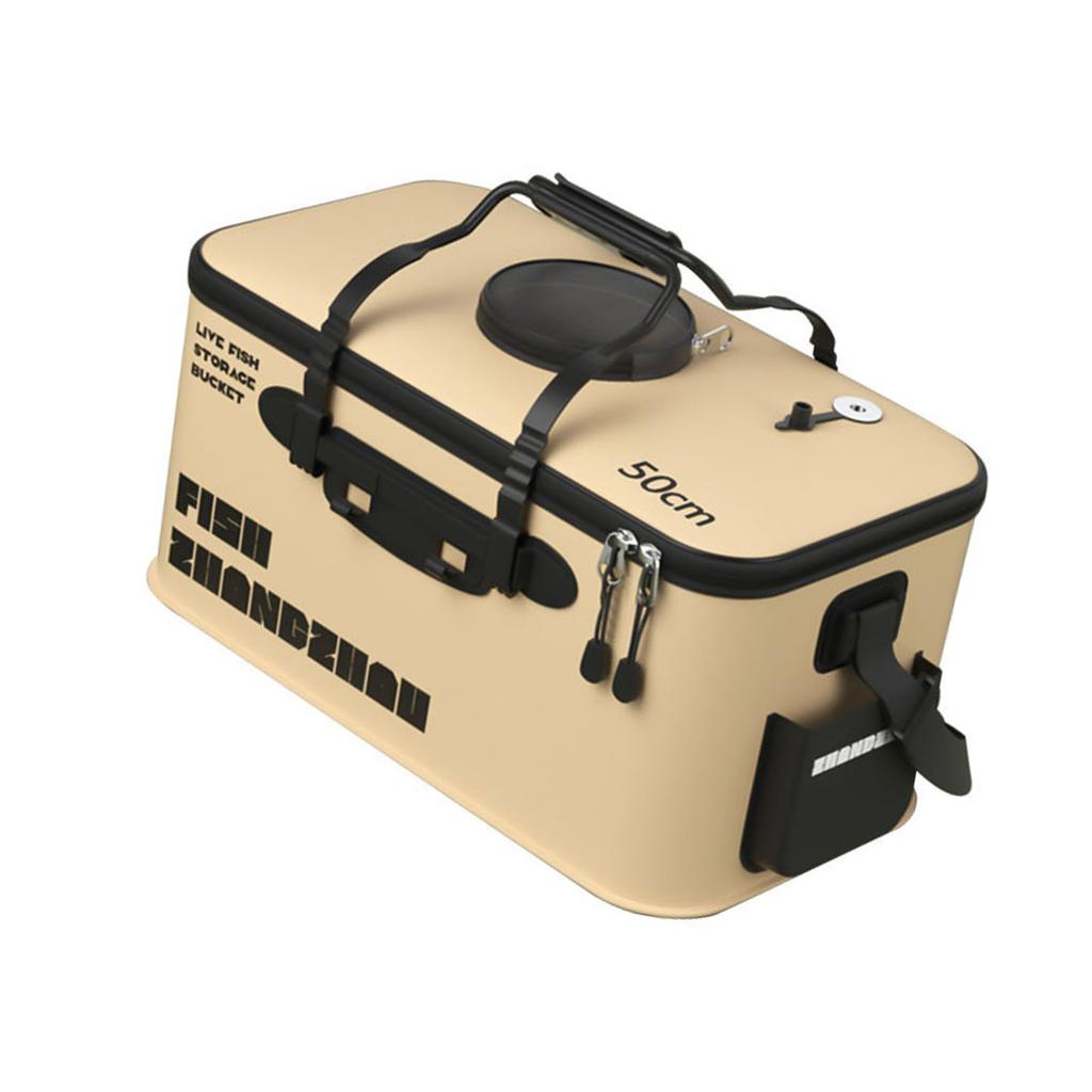 Fishing Basin Fishing Gear EVA Fishing Bucket Fishing Bag with Handle Fish Fishing Barrels Container Foldable Tackle Box
