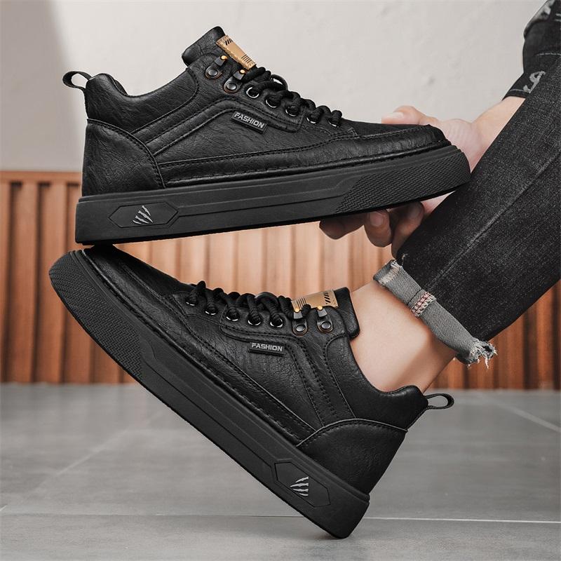 New Fashion Autumn And Winter Men's Low Top Martin Boots Students Male Boys Trending Soft Sole Work Shoes Labor Protection Martin Sneakers