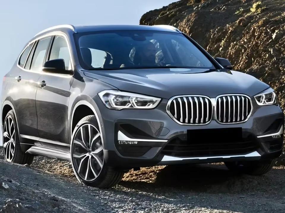 Compatible Black Chrome Kidney Grille for 2020-2022 BMW X1 F48/F49