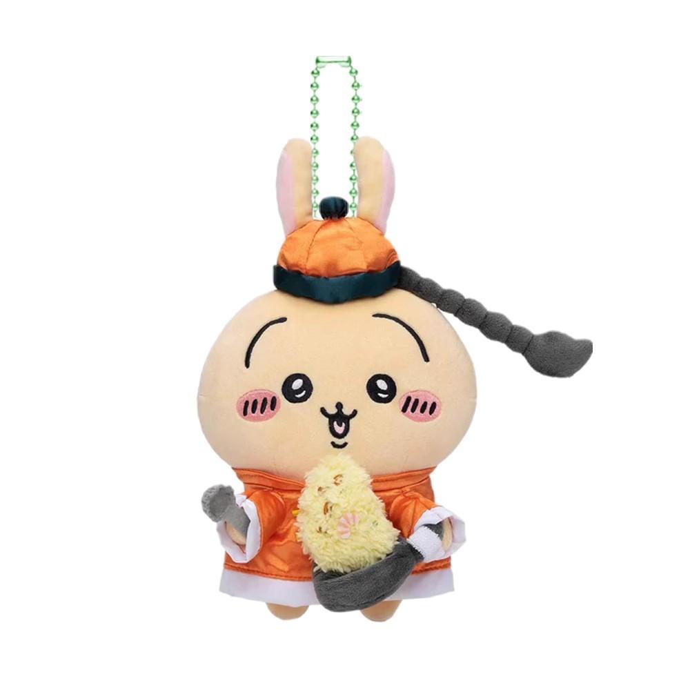 Little Chiikawa Usagi Bear China Hotel Series Cute Animal Plush Pendant Keyring