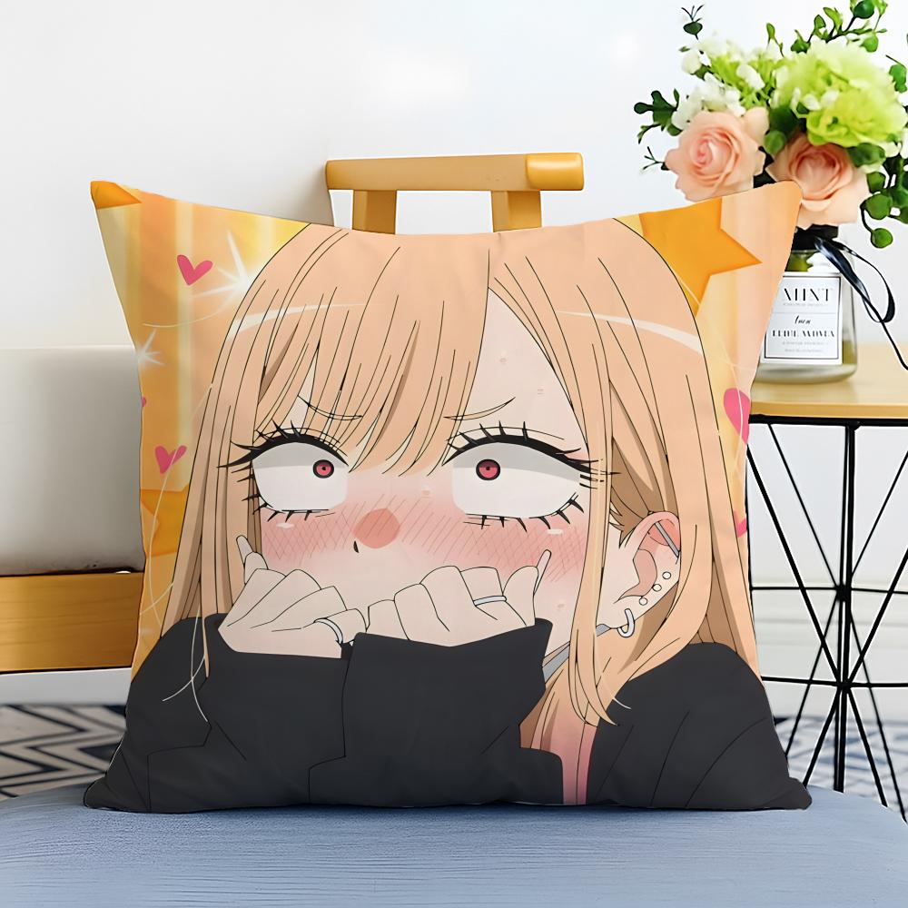 Fashion Nice Anime MMy DressUp Darlings Girl Cushion Cover Washable Linen Pillowcase Soft  for Sofa Bed Cozy Home Room Decor