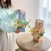 2Pcs Creative Hand-Folded Folded Flower Box Flower Gift Box Romantic Flower Arrangement Box Portable Bouquet Wrapping Box