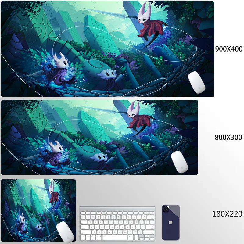 Hollow Knight Gaming Mouse Pad Gamer Laptop Play Mat Extra Large Kawaii Anime Speed Mousepad Pc Gaming Accessories Desk Mat