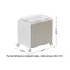 Plastic Book Organizer Foldable with Wheels Stationery Storage Box with Lid Large Capacity Movable Bookshelf Data Storage