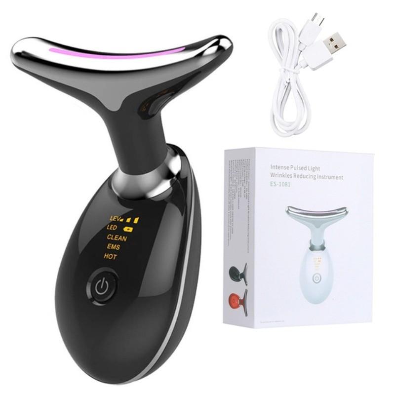 LED Lights Photon Therapy Skin Tighten Anti Wrinkle Beauty Device Portable Intense Pulsed Light Neck Face Wrinkle Remover