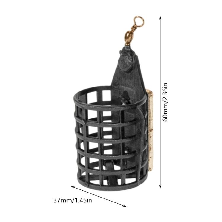 20g/30g/40g Fishing Tackle Feeders Cage Replacement Round Fishing Baits Cage Feeders Basket Trap Lure Holder